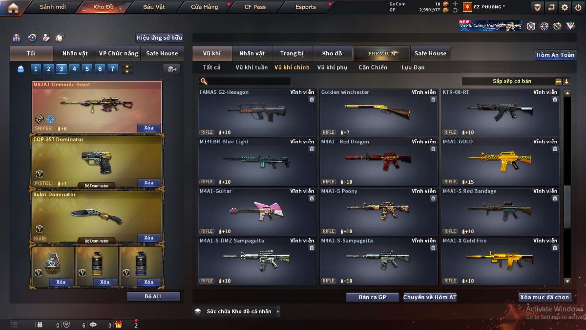 shop acc cf uy tin gia re